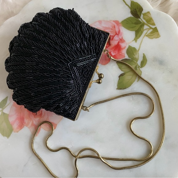 BLACK SEQUIN EVENING BAG - Picture 13 of 16